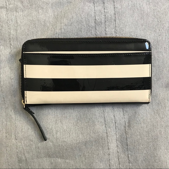 Kate Spade striped wallet EUC - Picture 2 of 7